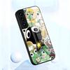Чехол для телефона-лягушонка Keroro G-Gunsou для Samsung A56 A36 A26 A16 A15 A25 A35 A55 A14 A34 A24 A54 Стеклянный чехол