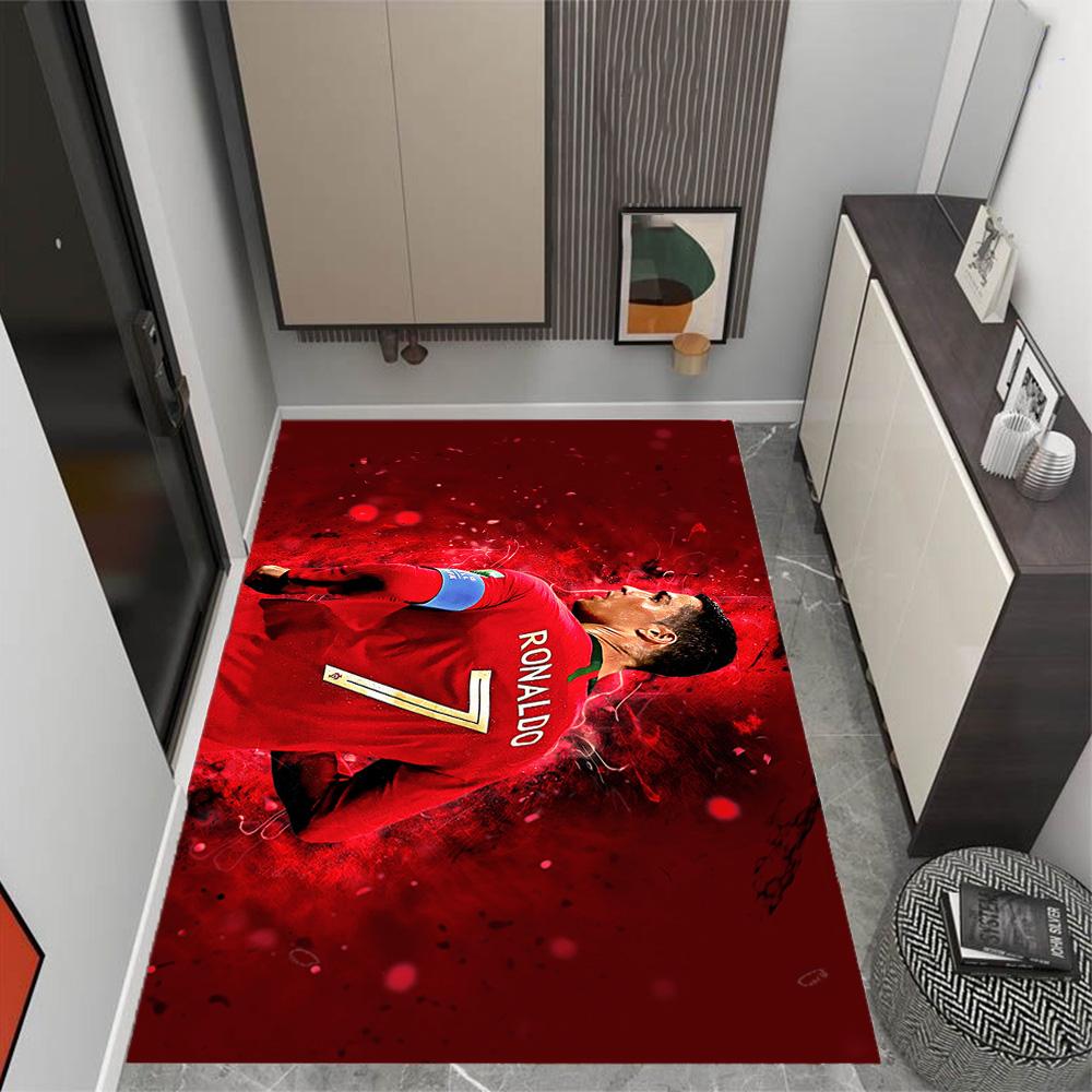 Ronaldo's Legacy Portugal Floor Mat Design for Playrooms Decorate room Dining Room Outdoor Antislip Carpet Anime Office Decor Birthday/Christmas Gift