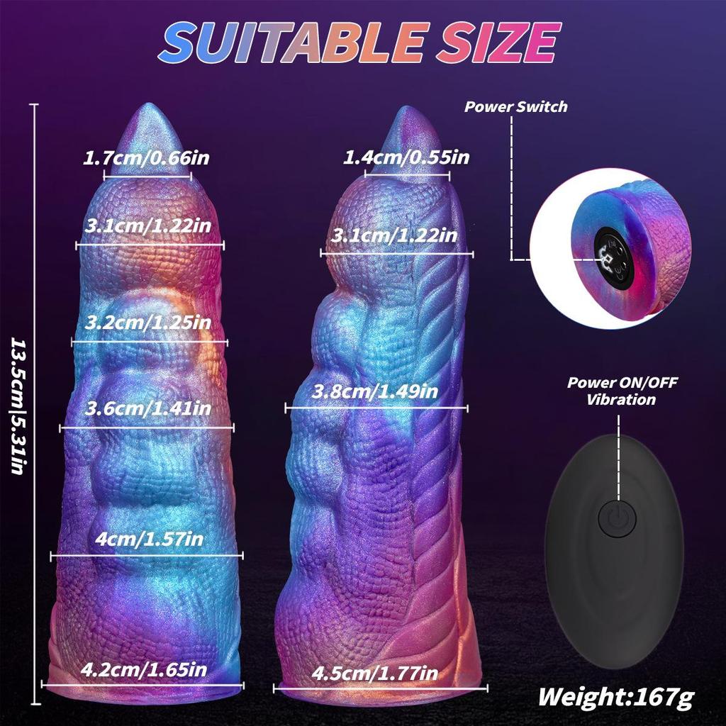 Компактный Вибрирующий Dildo в Форме Инопланетянина - Беспроводной Искусственный Пенис Анальная Пробка для Женщин