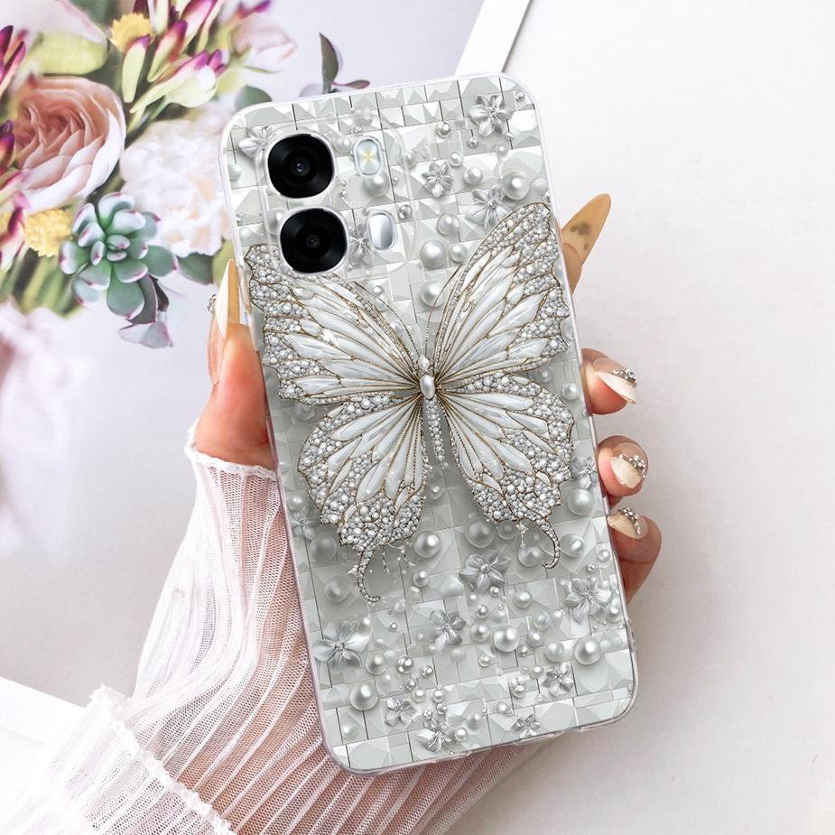 For Oppo A6s 5G Case CPH2789 Luxury Butterfly Painted Cover Soft Slim Phone Case For Oppo A6s 4G CPH2815 A 6s OppoA6s Funda Bags