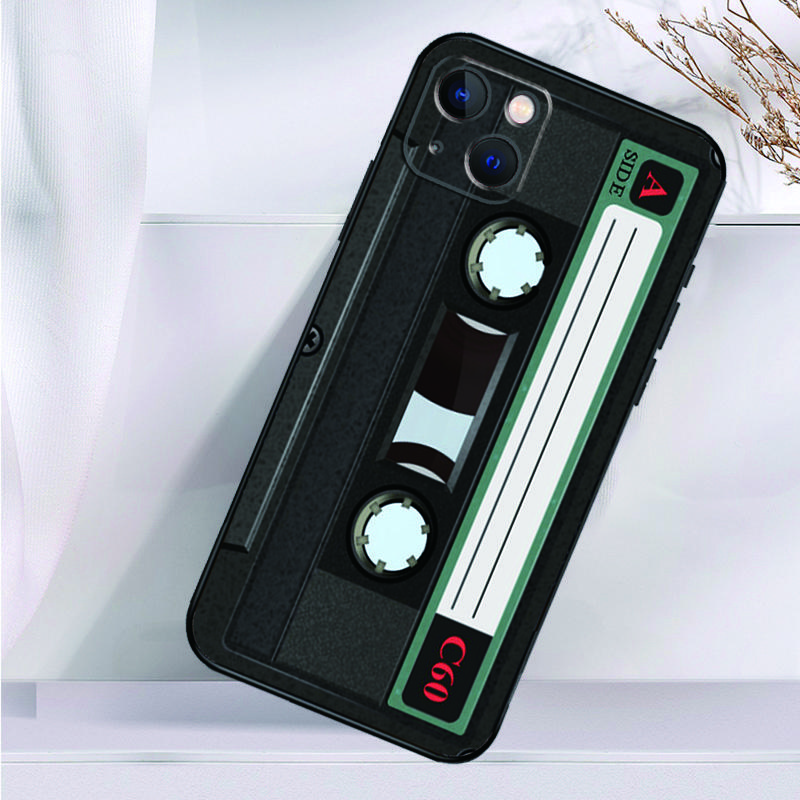Cassette Mix Tape Phone Case For iPhone 16 15 14 13 12 11 Pro Max Mini X XR XS Max 7 8 Plus Back Cover