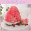 Shape Plush Watermelon Doll With Embroidery Design For Playroom Decor Gift And