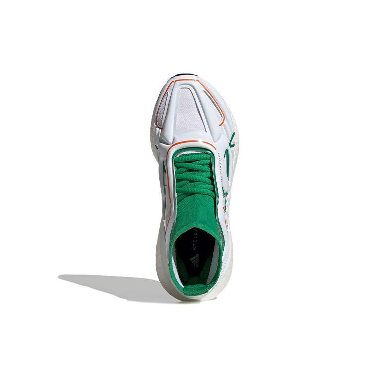 Stella McCartney X Adidas  UltraBoost 22 Green White Women Sneakers Cloud-White Semi-Impact-Orange GX9866