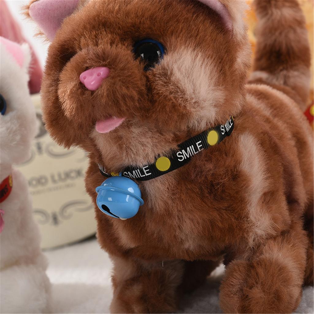 Интерактивная плюшевая игрушка для кошек с ходячими и мяукающими игрушками для детей. Идеальные подарки для мальчиков и девочек.