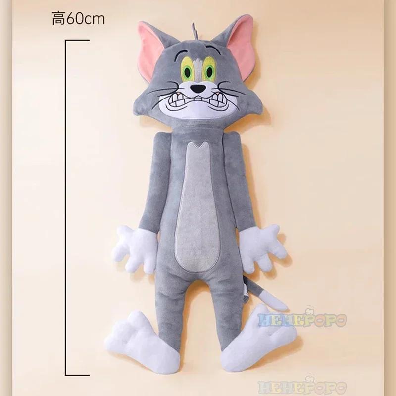 Новая плоская плюшевая игрушка Том и Джерри 50x60 см, мягкая кукла, милая сдавленная подушка, причудливая, уродливо-милая кукла