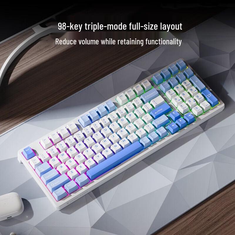 Lenovo Трехрежимная RGB механическая клавиатура Aurora GK10 с возможностью горячей замены