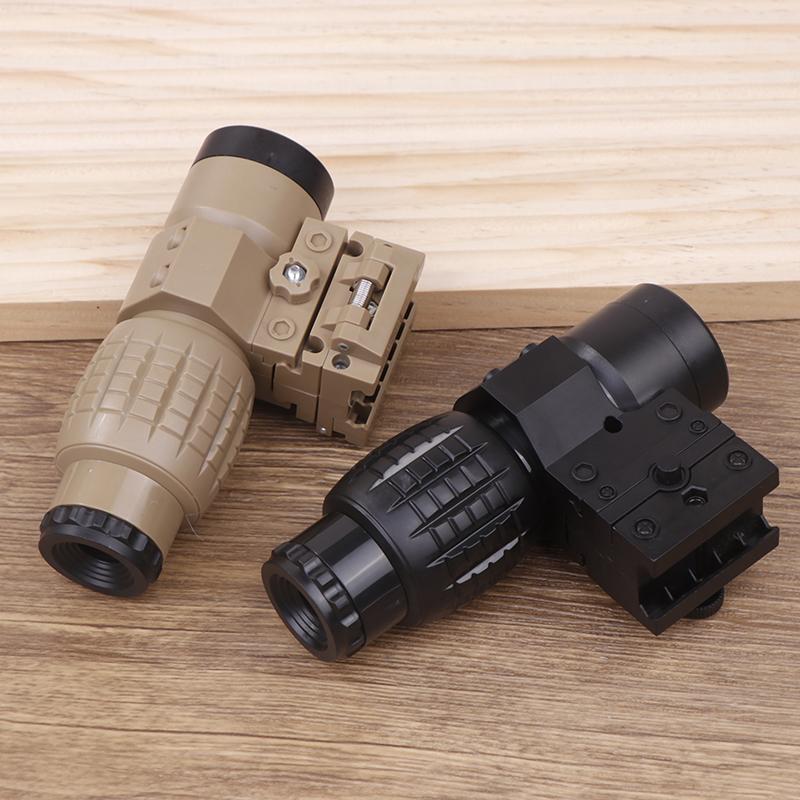 Регулируемый прицел с увеличительным стеклом, компактные прицелы с откидной крышкой, подходят для 20-мм и 21-мм рельсовых креплений, игрушки, аксессуары для телескопов