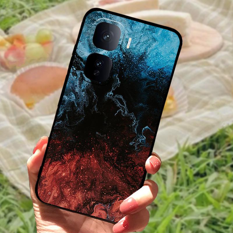 Чехол для VIVO IQOO Neo 10 Черный Мягкий Силикон Защита Задняя Крышка Для VIVO IQOO Neo 10 Pro Чехлы для Телефона Ударопрочный Чехол для Телефона