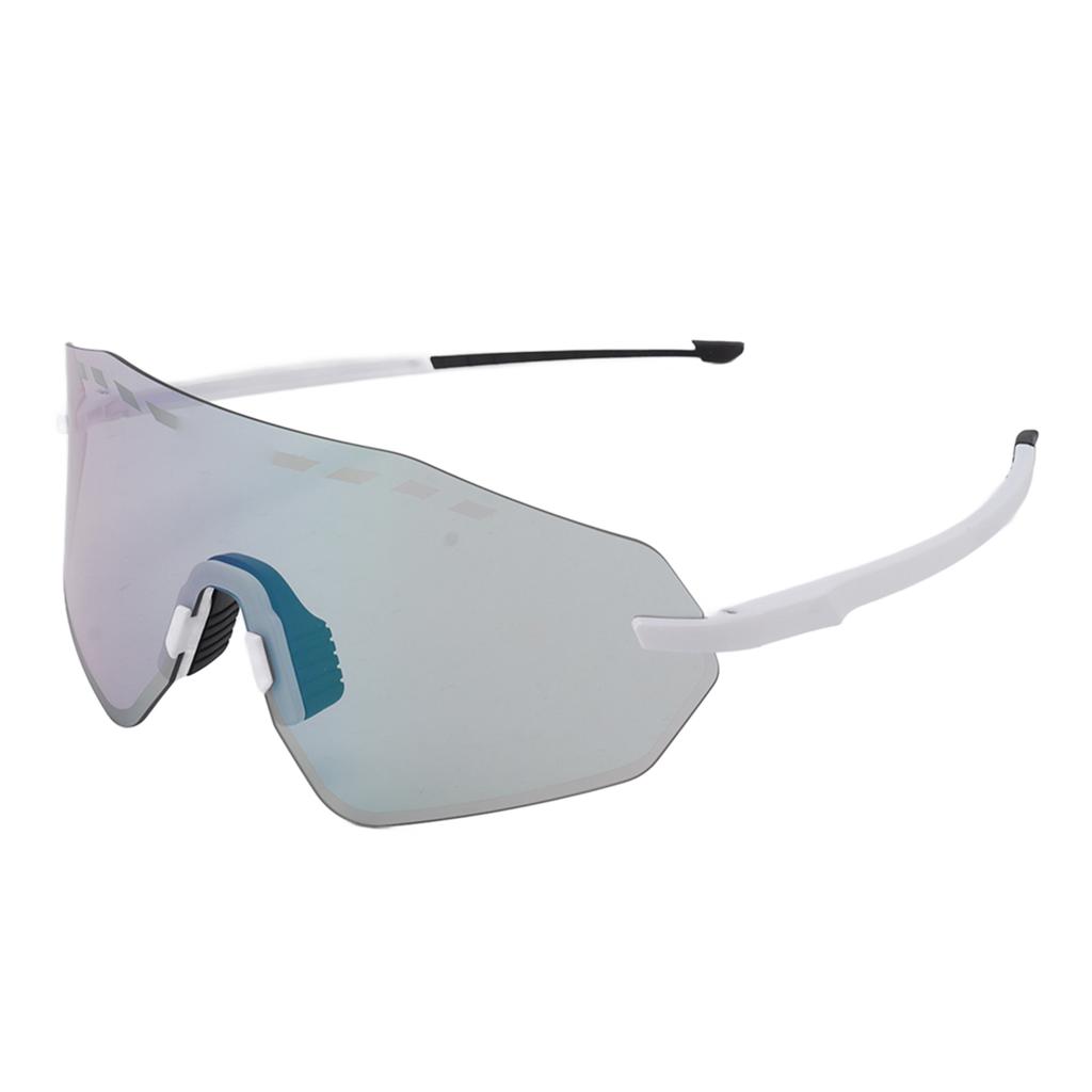 Cycling Sunglasses Block Bright Light TR90 Frame Polarized Sports Sunglasses for Baseball Running Fishing Golf White