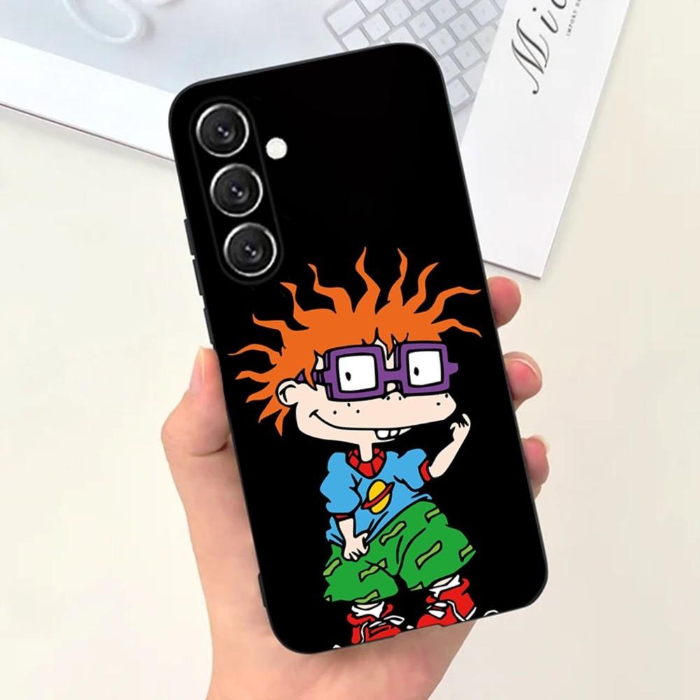 Чехол для телефона Rugrats Чаки Анжелика для Samsung S25, S24, S21, S22, S23, S30, Ultra, S20, Plus, Fe, Lite, Note 10, 9, 5G Черная крышка