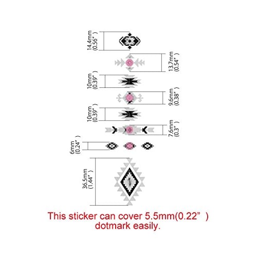 Jockomo Ukulele Position Mark Inlay Stickers, Native American Ethnic (NA)