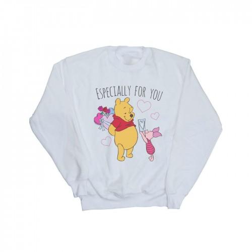 Disney Girls Winnie The Pooh Piglet Valentines Gift Sweatshirt