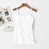 Solid Color Elastic Camisole with A Backless Base Tank Top for Women's Summer Thin Outerwear