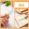 Butter Spreader Knifes Set, Stainless Steel Sandwich Spreading Knifes with Wooden Handle, Butter Cream Cheese Jam Scrapers