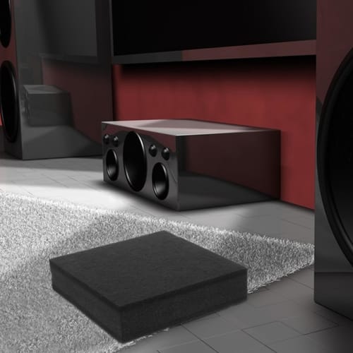 Totority Soundproofing Pad, Cushion and Shock Absorbing Pad, Sound Absorbing, Shock Absorbing Pad, Subwoofer Isolation Pad, Soundproofing Pad, Subwoof