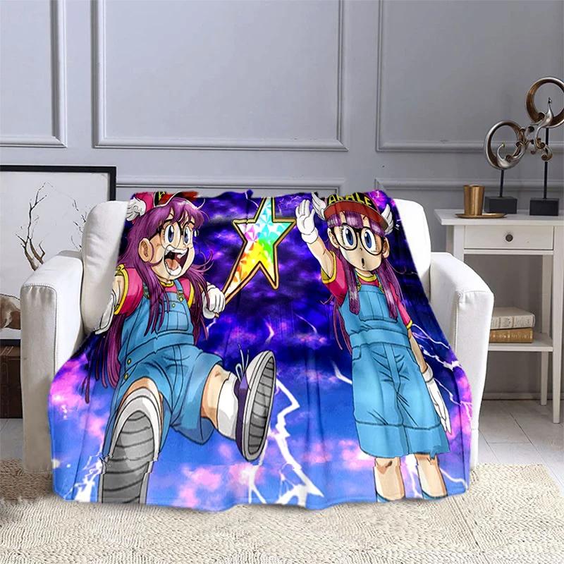 DR Slump Arale Chan Anime Printed Blanket Children's Warm Blanket Soft and Comfortable Blanket Home Travel Blanket