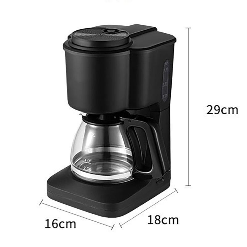 Drip Coffee Maker 600w High Power 6 Cups Large Capacity Kitchen Automatic Espresso Machine Espresso KTY
