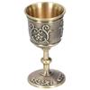 Bronze Wine Cup Vintage Goblet Embossed European Royal Chalice Whiskey Drink Party SuppliesL