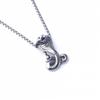 Fashion Titanium Steel Double Snake Pendant Trendy Male Personality Double Snake Wrap Necklace Men
