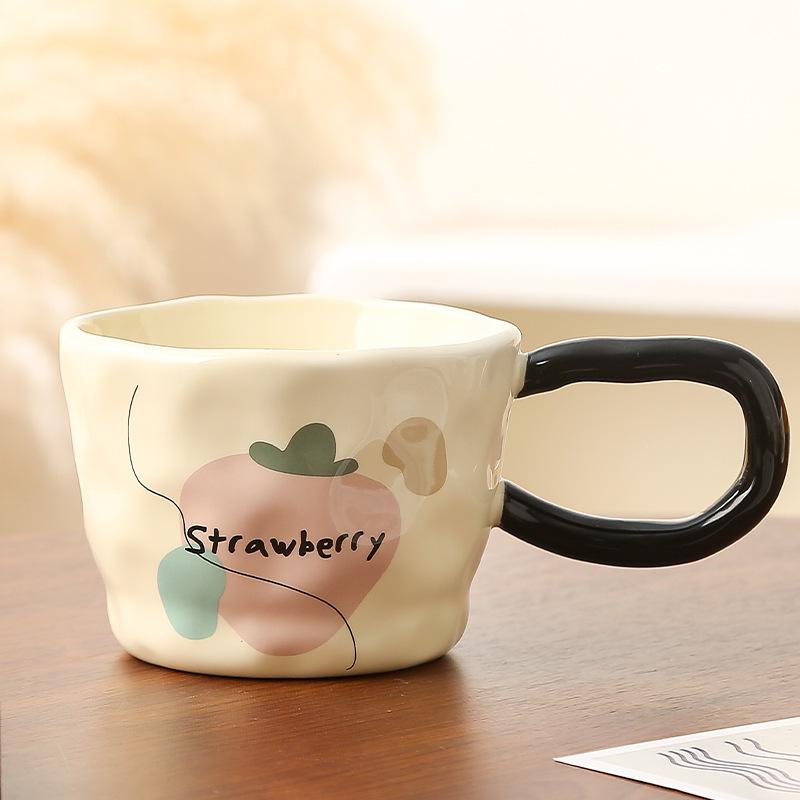 Ретро Дизайн Кружки Чувство Большие Уши Инс Стиль Керамическая Чашка Пара Кофейная Чашка Офисная Чашка для Воды Домашнее Использование