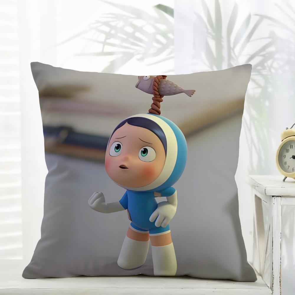 Yumis Cells Pillow KDrama AAnime Cushion Cover Daily Washable Linen Pillowcase Soft for Sofa Bed Home Room Decor