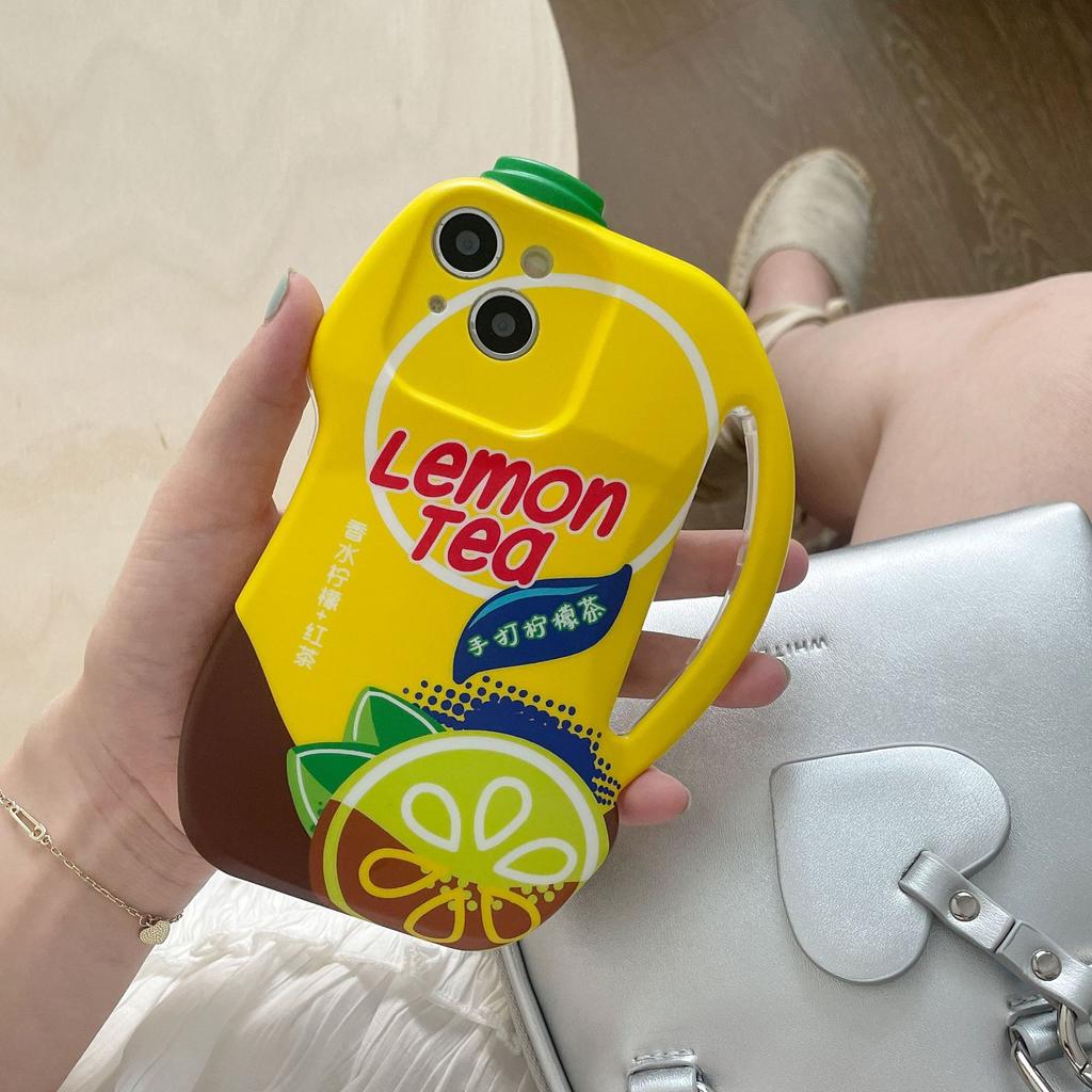Ins Creative Lemon Tea Suitable For IPhone 14 Funny 12 ProMax Phone Case 13 Men And Women 15 Anti Drop