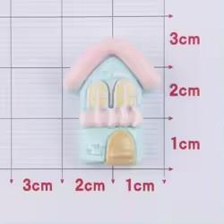 Kawaii Style Autumn Squirrel Mushroom House Mappe Leaf Theme Resin Cabochons Artificial Souvenir