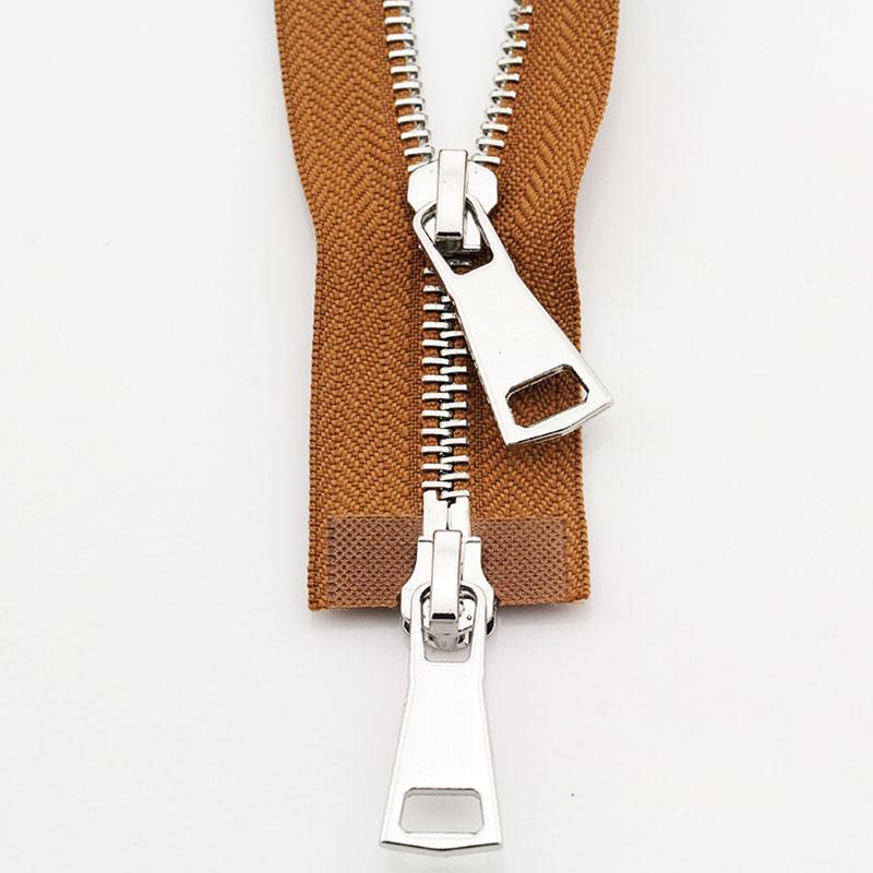 1PC DIY Sewing Jacket Metal Zipper Open Ended Double Slider Long Zip Garment Accessories