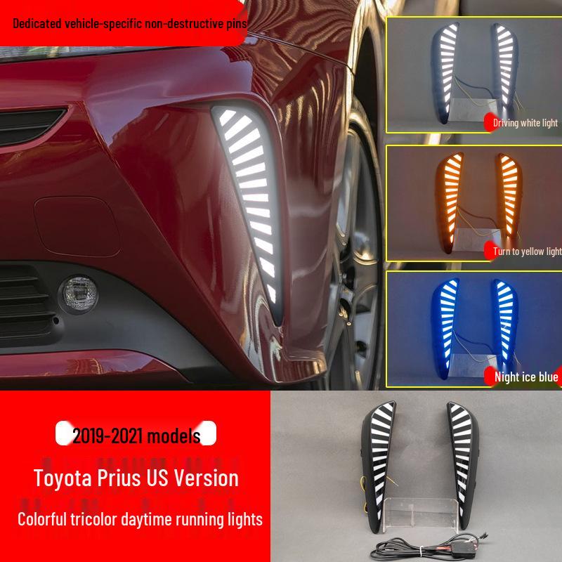 Светодиодные передние противотуманные фары для Toyota Prius 40-й серии 2019-2021 гг. - Модификация дневных ходовых огней
