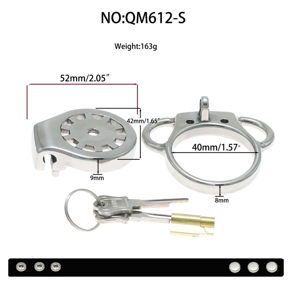 New Male Chastity Cage Stainless Steel CB Lock Bstinence Restraint Cock Cage Urethral Chastity Device with 4 Sizes Sex Toy 18+