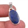 Натуральный драгоценный камень лазурит 925 пробы стерлинговое серебро подарок кулон 1,50" c5z92