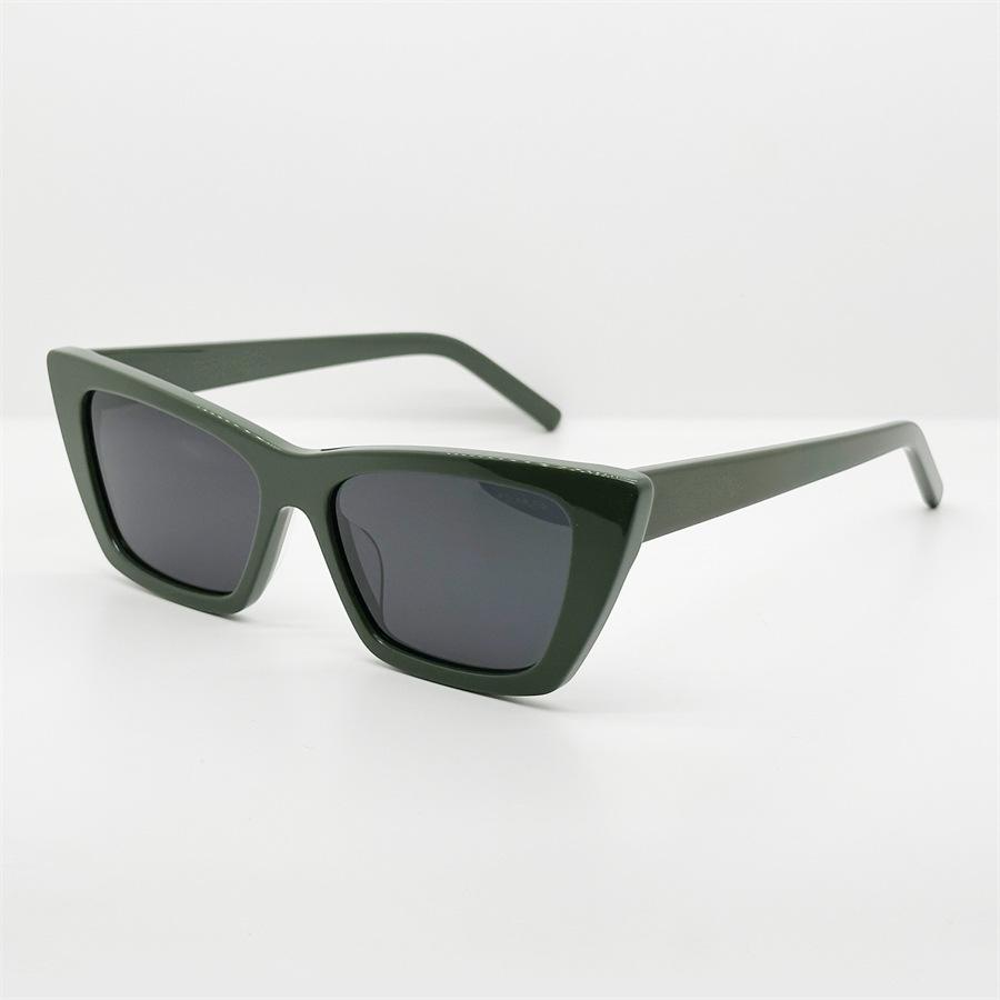 Trendy Yangshulun cat-eye black sunglasses, super cool and unique, round-face sunglasses, same style as popular with female influencers, makes the