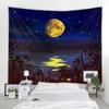 Ocean Moon Natural Scenery Decorative Tapestry Bohemian Hippie Wall Decorative Tapestry Home Decorative Tapestry Tapestry