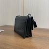 [Pre-Owned] Saint Laurent Sunset Croc Effect Shoulder Bag 'Black' - Very Good #1U59U21