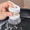 Щетка для мытья посуды с дозатором мыла, кухонная щетка для чистки посуды, кастрюль, сковородок, раковин, 1 щетка-дозатор для мыла, черный/прозрачный/белый