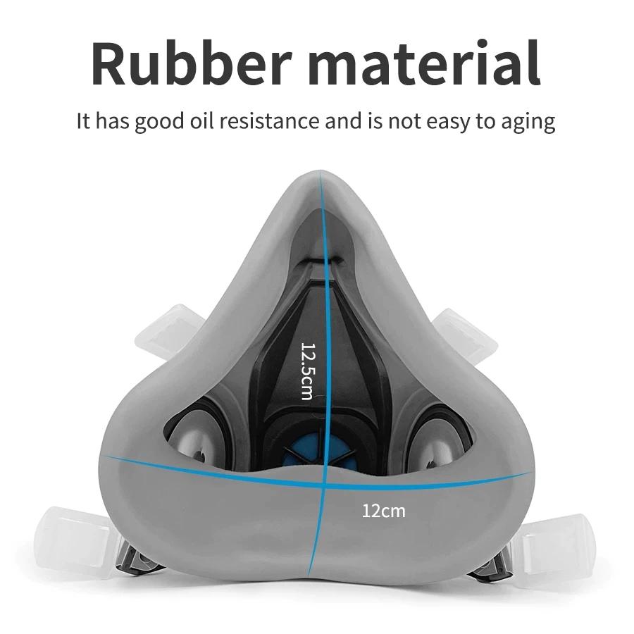 8In1 6200 Dust Mask Half Face Gases Painting Spraying Resin Work Smoke Safety Proteciton Replaceable Filters Respirator