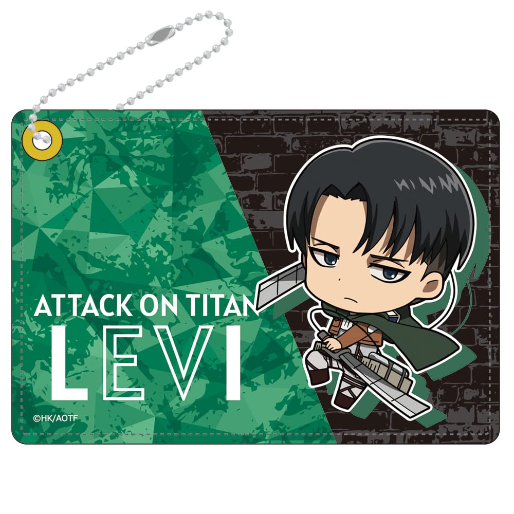 Attack On Titan Synthetic Leather Pass Case H [Levi]