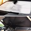Helloleiboo Car Windshield Sun Shade UV Rays And Heat Sun Visor Protector Foldable Reflector Windshields Umbrella