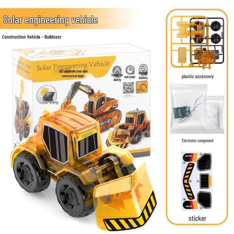 Solar-Powered Mechanical Dog & Cow Educational Toy Kit for Boys Ages 8-9