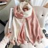 Winter Scarf Women's New Meteor Horse Color Matching Scarf Sweet Warm Scarf Imitation Cashmere Shawl Women