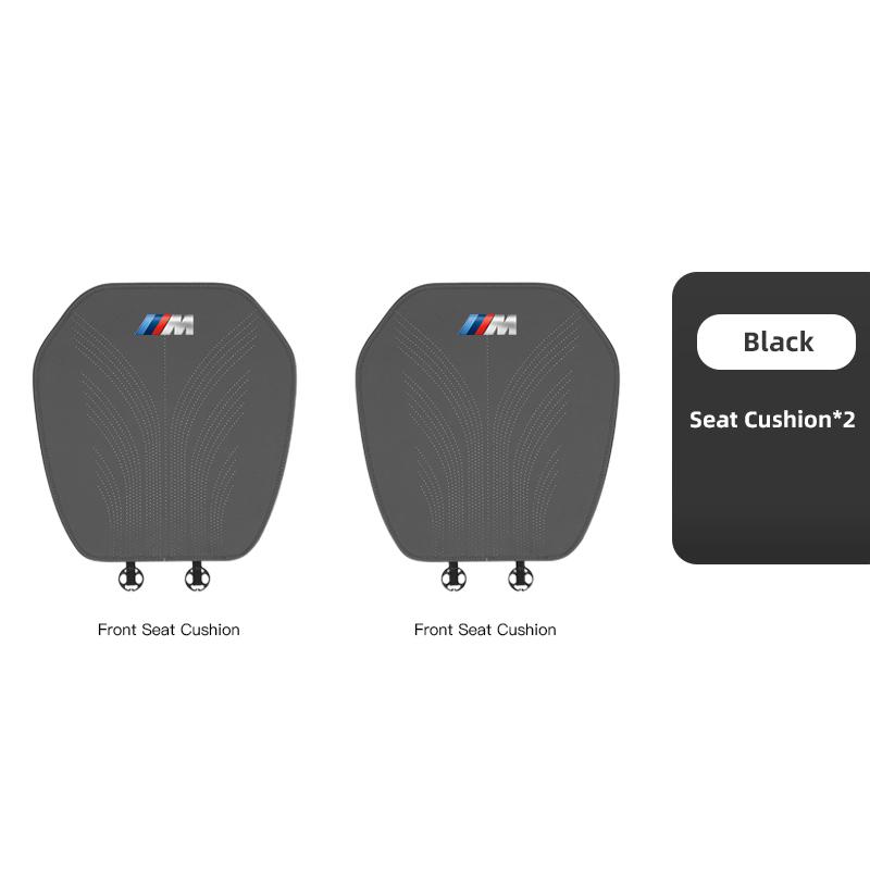 BBIQ7 M Logo Car Seat Cushion Breathable Portable Car Seat Cover Pad Sticker For BMW X1 X3 X4 X5 E46 E90 F20 E60 M1 M2 M3 M5 M6 E87 M