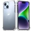 Shockproof Case - Phonillico - iPhone 15 - Soft Silicone - Transparent - Reinforced Protection