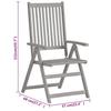 7 piece Garden Dining Set Solid Acacia Wood