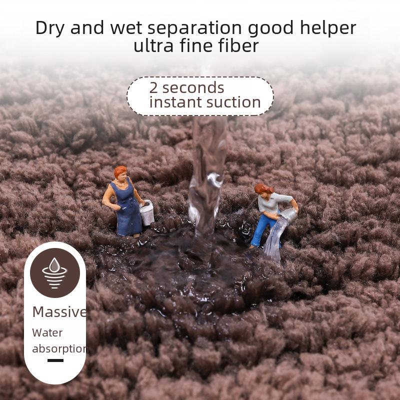 Ультрамягкий теплый нескользящий впитывающий коврик для ванной комнаты