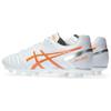 Asics Ds Light 1 Удобные Универсальные Hg (Резиновые короткие шипы) Футбольные бутсы Унисекс Футбольные бутсы Бело-оранжевые 1103A069-103