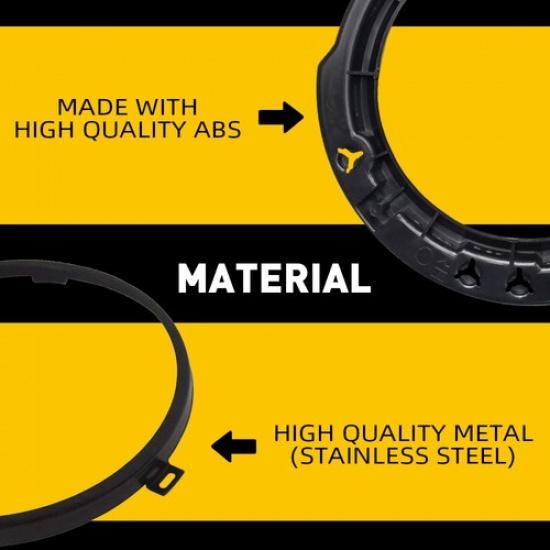 Подходит для Jeep Черный Wrangler JK Черный 7-дюймовый светодиодный кронштейн фары Круглое монтажное кольцо Ki