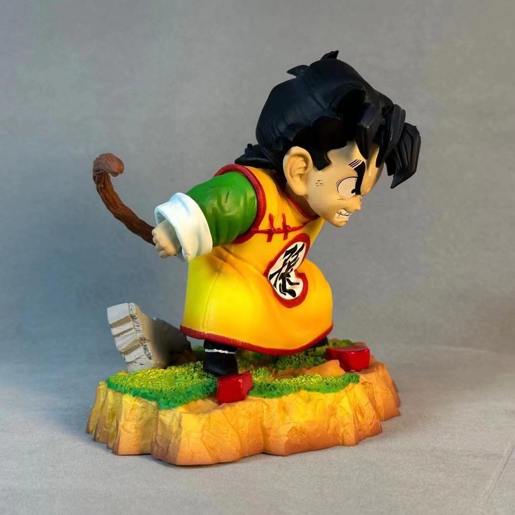 19CM Anime Dragon Ball Son Gohan Figure Angry Standing Scene Base Model Toy Gift Collection Action Figure Boxed Doll