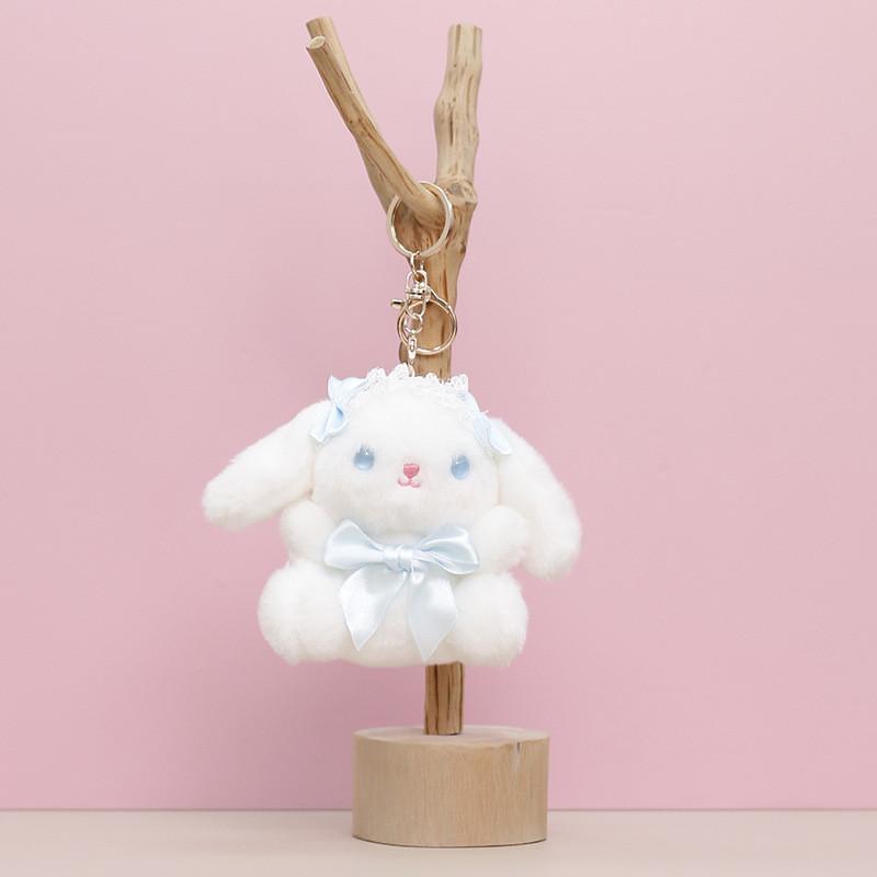 Adorable Plush Toy Lolita Rabbit Doll With Soft Short Fur Perfect Gift For Girls