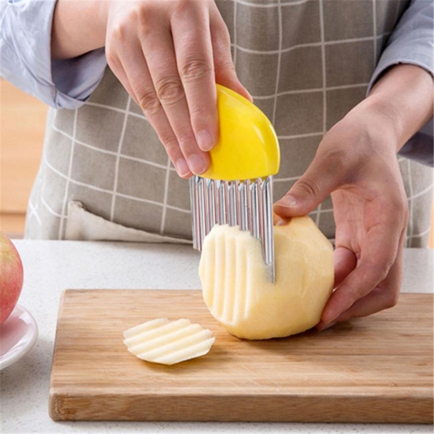 Кухонные гаджеты, нож для нарезки картофеля и огурцов, волновой нож, инструменты