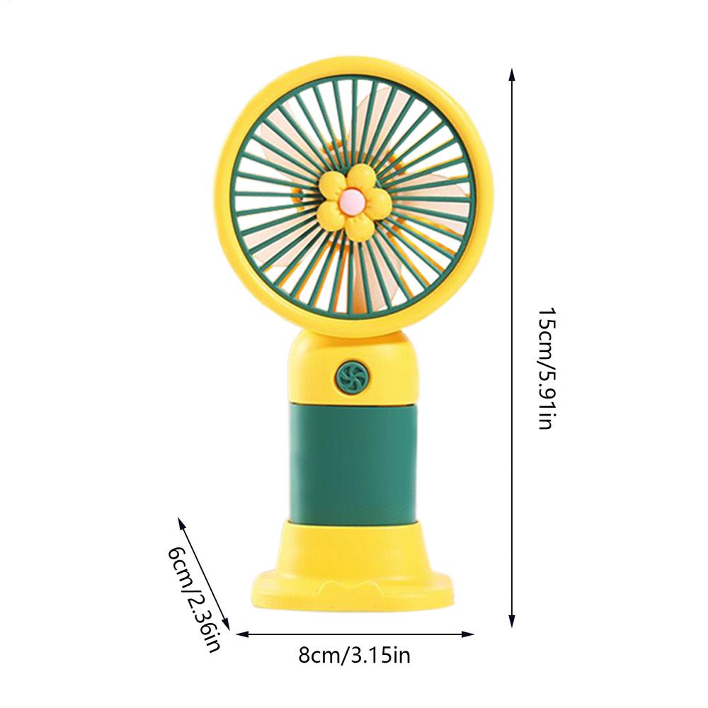 Ручной вентилятор Маленький карманный вентилятор Бесшумный электрический инструмент для охлаждения с сильным ветром Питание от USB для помещений, улицы, дома, путешествий, кухни